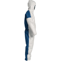 Hooded Coveralls, 4X-Large, Blue/White, Tyvek&reg; 400 D St. Lawrence Industrial & Safety Supply