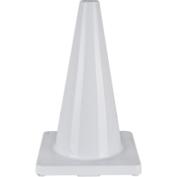 C&ocirc;ne de couleur pour la signalisation, 18", Blanc St. Lawrence Industrial & Safety Supply
