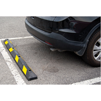 Parking Curb, Rubber, 6' L, Black/Yellow St. Lawrence Industrial & Safety Supply