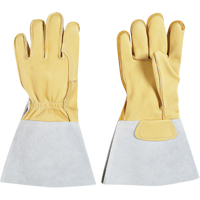 Lineman's Glove, Large, Grain Cowhide Palm, Cotton Inner Lining St. Lawrence Industrial & Safety Supply
