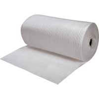 Premium Fine Fiber Sorbent Rolls, Heavyweight, 150' L x 30" W, 50 gal. Absorbancy St. Lawrence Industrial & Safety Supply