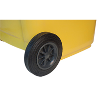 Contenant jaune mobile, Polyur&eacute;thane, 63 gallons/63 gal. US St. Lawrence Industrial & Safety Supply