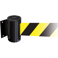 Unit&eacute;s murales Tensabarrier, Plastique, Fixation par vis, 7,5', Ruban Jaune St. Lawrence Industrial & Safety Supply