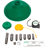 Trousse de mise &agrave; niveau pour douche et douche oculaire/faciale Axion Advantage avec t&ecirc;te et t&ecirc;te de douche oculaire/faciale en plastique ABS vert St. Lawrence Industrial & Safety Supply