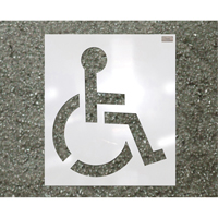 Parking Lot Stencils, Pictogram, 39" St. Lawrence Industrial & Safety Supply