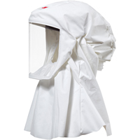 Cagoule Versaflo de haute durabilit&eacute; avec coiffe int&eacute;gr&eacute;e, Grand/Moyen, Coiffe souple, Bavette Simple St. Lawrence Industrial & Safety Supply