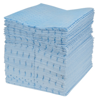 Premium Blue Bonded Sorbent Pads, Oil Only, 15" x 18", 30 gal. Absorbancy St. Lawrence Industrial & Safety Supply