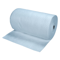 Premium Blue Bonded Sorbent Pads, Heavyweight, 150' L x 30" W, 50 gal. Absorbancy St. Lawrence Industrial & Safety Supply