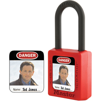 &eacute;tiquettes d'identification &agrave; photo pour cadenas en thermoplastique Zenex St. Lawrence Industrial & Safety Supply