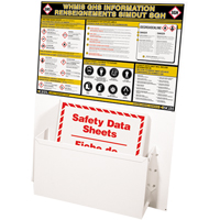 Postes d'information SGH, Anglais & français, Compris reliures St. Lawrence Industrial & Safety Supply