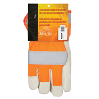 Gants d'ajusteur &agrave; chaleur sup&eacute;rieure orange haute visibilit&eacute;, Grand, Paume en Cuir fleur de vache, Doublure en Thinsulate St. Lawrence Industrial & Safety Supply