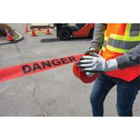 "Danger" Barricade Tape, Bilingual, 3" W x 1000' L, 1.5 mils, Black on Red St. Lawrence Industrial & Safety Supply