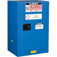 ChemCor&reg; Lined Hazardous Material Compac Safety Cabinets, 12 gal., 23.25" x 35" x 18" St. Lawrence Industrial & Safety Supply