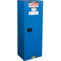ChemCor&reg; Lined Hazardous Material Slimline Safety Cabinets, 22 gal., 23.25" x 65" x 18" St. Lawrence Industrial & Safety Supply