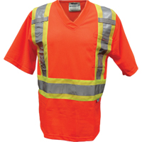 Mesh Safety T-Shirt, Polyester, Small, Orange St. Lawrence Industrial & Safety Supply
