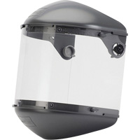 Syst&egrave;me de visi&egrave;re haute performance &agrave; double couronne 4" Fibre-Metal, Propionate, Suspension Rochet St. Lawrence Industrial & Safety Supply