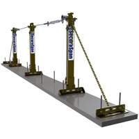 Syst&egrave;me de cordage de s&eacute;curit&eacute; horizontal pour boucle d'armature SecuraSpan St. Lawrence Industrial & Safety Supply