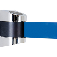 Unit&eacute;s murales Tensabarrier, Plastique, Fixation par vis, 15', Ruban Bleu St. Lawrence Industrial & Safety Supply