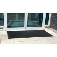 Tapis d'entr&eacute;e ext&eacute;rieure, Caoutchouc, Grattoir Type, Motif Textur&eacute;, 2' x 2-2/3', Noir St. Lawrence Industrial & Safety Supply