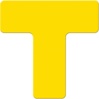 Marqueurs all&eacute;g&eacute;e/5S Armor Stripe, T, 6" lo x 6" la, Jaune, Plastique St. Lawrence Industrial & Safety Supply