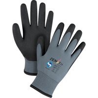 Gants enduits de premi&egrave;re qualit&eacute; ZX-30°, 10/T-Grand, R&ecirc;vetement PVC, Calibre 15, Enveloppe en Nylon St. Lawrence Industrial & Safety Supply
