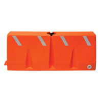 Traffic Barriers, Water-Filled, 62.25" L x 24" H, Orange St. Lawrence Industrial & Safety Supply
