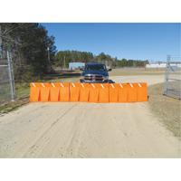 Traffic Barriers, Water-Filled, 62.25" L x 24" H, Orange St. Lawrence Industrial & Safety Supply
