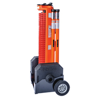 Barri&egrave;re avec roues , 50' lo, Plastique, Orange St. Lawrence Industrial & Safety Supply
