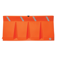 Traffic Barriers, Water-Filled, 69.75" L x 33.75" H, Orange St. Lawrence Industrial & Safety Supply