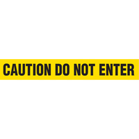 Rubans pour barricades, Anglais, 3" la x 1000' lo, 2 mils, Noir sur jaune St. Lawrence Industrial & Safety Supply