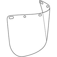 Dynamic Die Cut Faceshield Visor, Polycarbonate, Clear Tint St. Lawrence Industrial & Safety Supply