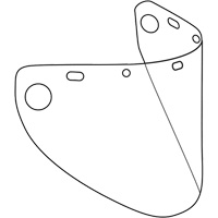 Dynamic Die Cut Formed Faceshield Visor, Polycarbonate, Clear Tint St. Lawrence Industrial & Safety Supply