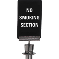 Enseigne de contr&ocirc;le des foules  No Smoking , 11" x 7", Plastique, Anglais St. Lawrence Industrial & Safety Supply