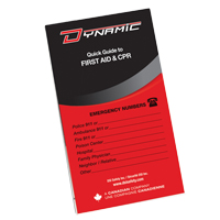 Dynamic First Aid Pocket Guide St. Lawrence Industrial & Safety Supply