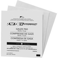 Dynamic Gauze, Pad, 2" L x 2" W, Sterile, Medical Device Class 1 St. Lawrence Industrial & Safety Supply