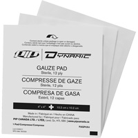 Dynamic Gauze, Pad, 4" L x 4" W, Sterile, Medical Device Class 1 St. Lawrence Industrial & Safety Supply