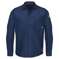 IQ Endurance&reg; Men's Work Shirts, Small, Navy Blue St. Lawrence Industrial & Safety Supply