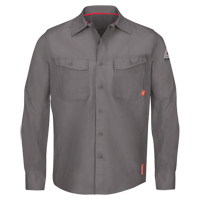 IQ Endurance&reg; Men's Work Shirts, Small, Grey St. Lawrence Industrial & Safety Supply