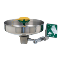 Poste de douche oculaire/faciale, Bol Acier inoxydable St. Lawrence Industrial & Safety Supply
