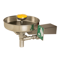 Eye/Face Wash Station, Wall-Mount Installation, Stainless Steel Bowl St. Lawrence Industrial & Safety Supply