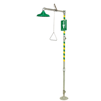 Douche de rinçage sur plancher, Socle St. Lawrence Industrial & Safety Supply