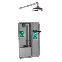Douche et douche oculaire/faciale ADA, Montage au plafond St. Lawrence Industrial & Safety Supply