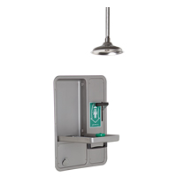 Douche et douche oculaire/faciale, Montage au plafond St. Lawrence Industrial & Safety Supply