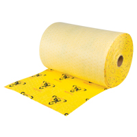 Premium Caution Rolls, Heavyweight, 150' L x 24" W, 37.6 gal. Absorbancy St. Lawrence Industrial & Safety Supply