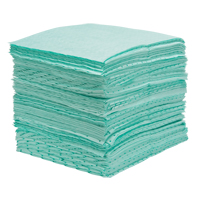 Premium Bonded Sorbent Pads, Hazmat, 15" x 18", 30 gal. Absorbancy St. Lawrence Industrial & Safety Supply