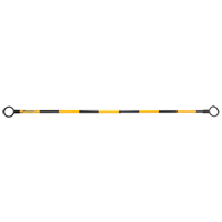 Telescopic Barricade Bar, 85" Extended Length, Black/Yellow St. Lawrence Industrial & Safety Supply