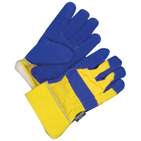Gants d'ajusteur, Taille unique, Paume en Cuir fleur de vache, Doublure en Thinsulate St. Lawrence Industrial & Safety Supply