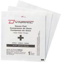 Dynamic Gauze, Pad, 4" L x 4" W, Sterile, Medical Device Class 1 St. Lawrence Industrial & Safety Supply