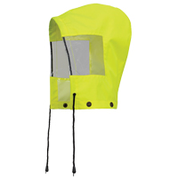 6037H Hood for Traffic Control Waterproof Safety Jacket, High Visibility Lime-Yellow, Polyester St. Lawrence Industrial & Safety Supply