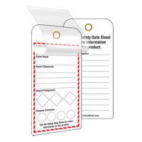 &eacute;tiquettes SGH auto-plastifiantes pour le milieu de travail, Papier cartonn&eacute;, 3" la x 6" h, Anglais St. Lawrence Industrial & Safety Supply